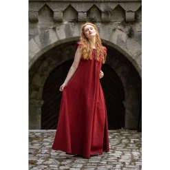 Leonardo Carbone Medieval Dress Clara, Red -Medieval Clothing Sales Store medieval dress clara red 2
