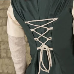 Mytholon Medieval Dress Elodie, Green/cream -Medieval Clothing Sales Store medieval dress elodie green cream 3