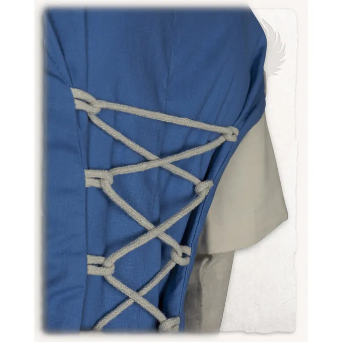 Mytholon Medieval Dress Elodie, Light Blue/cream 3 Mytholon Medieval Dress Elodie, Light Blue/cream - Image 3