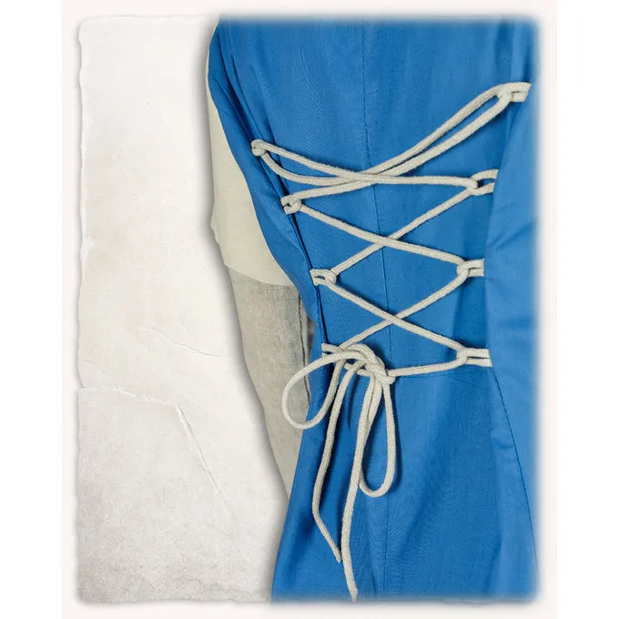 Mytholon Medieval Dress Elodie, Light Blue/cream 4 Mytholon Medieval Dress Elodie, Light Blue/cream - Image 4