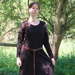 Leonardo Carbone Medieval Dress Emma, Dark Brown -Medieval Clothing Sales Store medieval dress emma dark brown 2