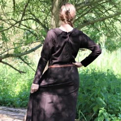 Leonardo Carbone Medieval Dress Emma, Dark Brown -Medieval Clothing Sales Store medieval dress emma dark brown 3