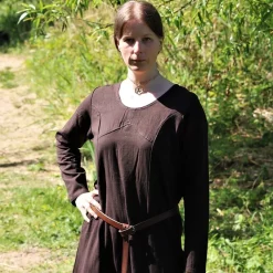 Leonardo Carbone Medieval Dress Emma, Dark Brown -Medieval Clothing Sales Store medieval dress emma dark brown 4