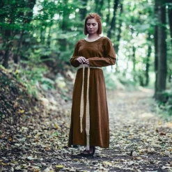 Leonardo Carbone Medieval Dress Emma, Hazelnut -Medieval Clothing Sales Store medieval dress emma hazelnut 3