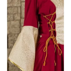 Mytholon Medieval Dress Fiona, Burgundy/Natural 6 Mytholon Medieval Dress Fiona, Burgundy/Natural -Medieval Clothing Sales Store medieval dress fiona burgundy natural 2