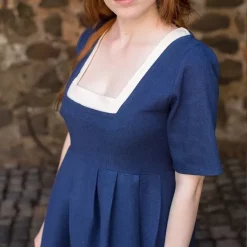 Burgschneider Medieval Dress Frideswinde Blue -Medieval Clothing Sales Store medieval dress frideswinde blue 5