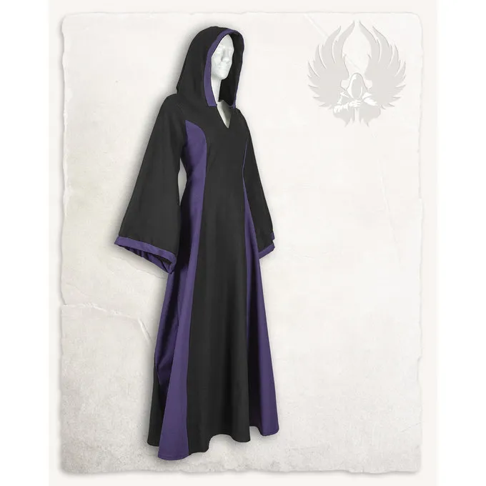 Mytholon Medieval Dress Iris, Black/purple 3 Mytholon Medieval Dress Iris, Black/purple - Image 3