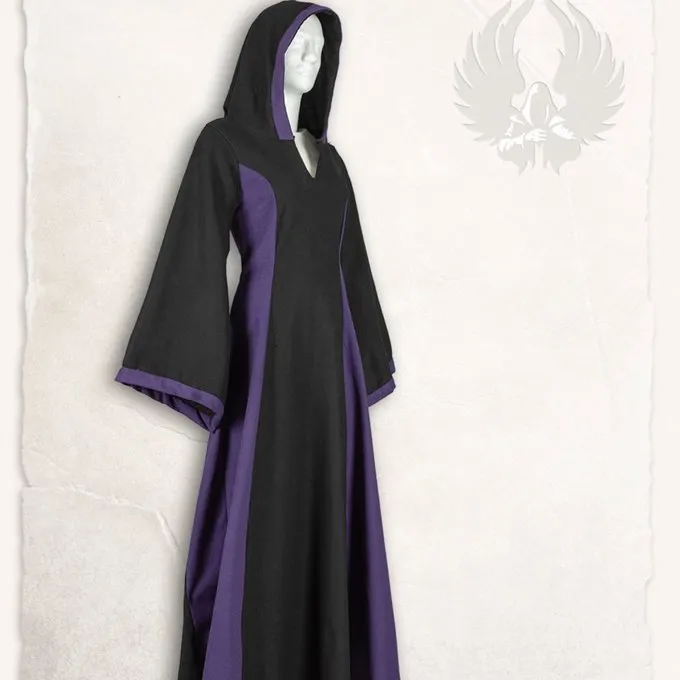 Mytholon Medieval Dress Iris, Black/purple 6 Mytholon Medieval Dress Iris, Black/purple - Image 6