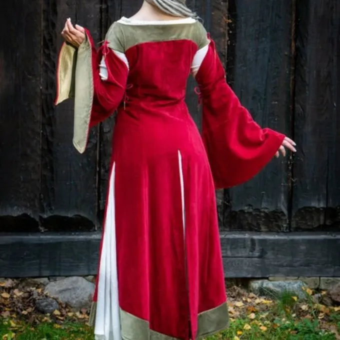 Epic Armoury Medieval Dress Isobel, Red 3 Epic Armoury Medieval Dress Isobel, Red - Image 3