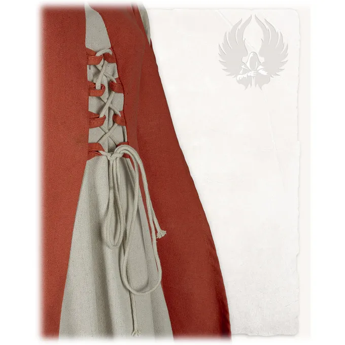 Mytholon Medieval Dress Jasione, Orange/cream 2 Mytholon Medieval Dress Jasione, Orange/cream - Image 2