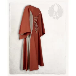 Mytholon Medieval Dress Jasione, Orange/cream 8 Mytholon Medieval Dress Jasione, Orange/cream -Medieval Clothing Sales Store medieval dress jasione orange cream 2