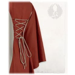 Mytholon Medieval Dress Jasione, Orange/cream 9 Mytholon Medieval Dress Jasione, Orange/cream -Medieval Clothing Sales Store medieval dress jasione orange cream 3