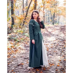 Leonardo Carbone Medieval Dress Larina, Green-naturel