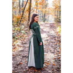 Leonardo Carbone Medieval Dress Larina, Green-naturel 9 Leonardo Carbone Medieval Dress Larina, Green-naturel -Medieval Clothing Sales Store medieval dress larina green naturel 3