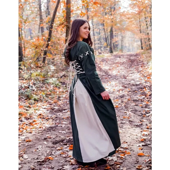 Leonardo Carbone Medieval Dress Larina, Green-naturel 6 Leonardo Carbone Medieval Dress Larina, Green-naturel - Image 6