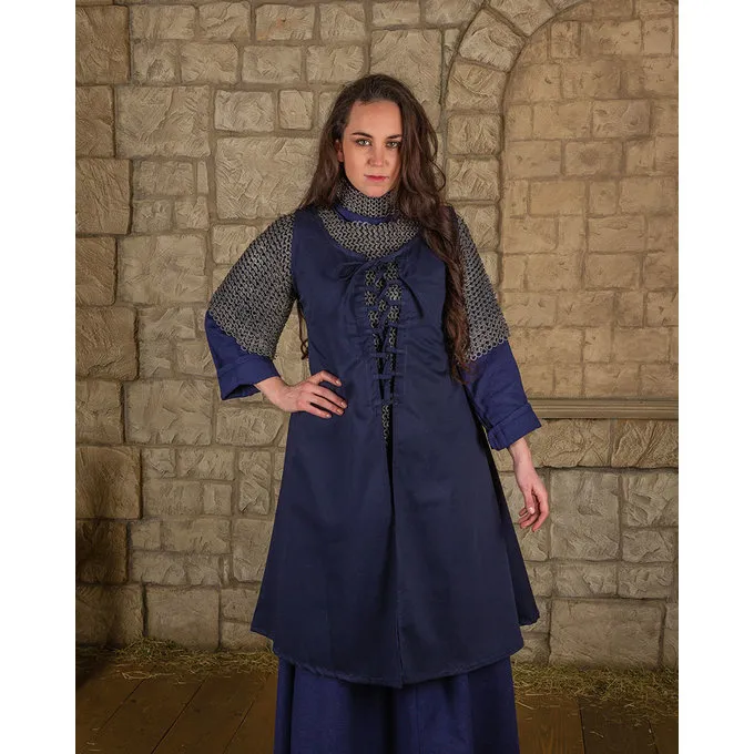 Mytholon Medieval Dress Leandra, Dark Blue 1 Mytholon Medieval Dress Leandra, Dark Blue