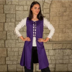 Mytholon Medieval Dress Leandra, Purple -Medieval Clothing Sales Store medieval dress leandra purple 3