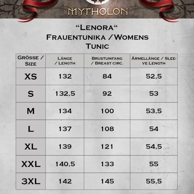 Mytholon Medieval Dress Lenora, Dark Blue 3 Mytholon Medieval Dress Lenora, Dark Blue - Image 3