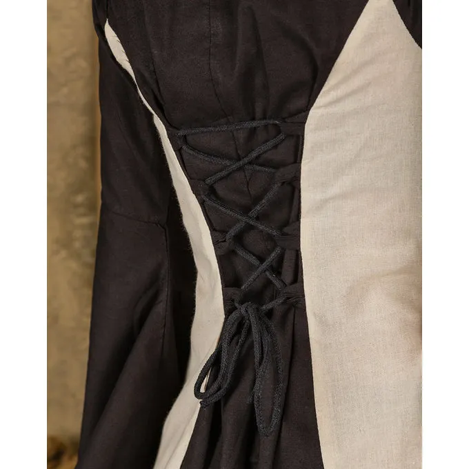 Mytholon Medieval Dress Stella, Black-cream 3 Mytholon Medieval Dress Stella, Black-cream - Image 3