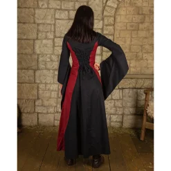 Mytholon Medieval Dress Stella, Black-red -Medieval Clothing Sales Store medieval dress stella black red 2