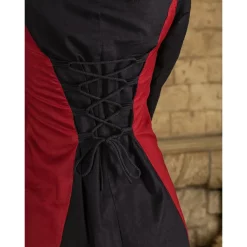 Mytholon Medieval Dress Stella, Black-red -Medieval Clothing Sales Store medieval dress stella black red 3
