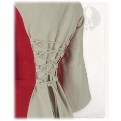 Mytholon Medieval Girls Dress Kirian, Cream/red -Medieval Clothing Sales Store medieval girls dress kirian cream red 2