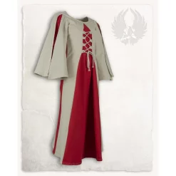 Mytholon Medieval Girls Dress Kirian, Cream/red