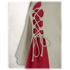 Mytholon Medieval Girls Dress Kirian, Cream/red -Medieval Clothing Sales Store medieval girls dress kirian cream red 3