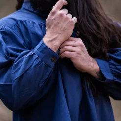 Leonardo Carbone Medieval Shirt, Blue 10 Leonardo Carbone Medieval Shirt, Blue -Medieval Clothing Sales Store medieval shirt blue 4