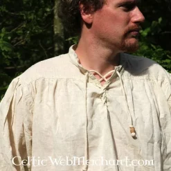 Leonardo Carbone Medieval Shirt, Cream -Medieval Clothing Sales Store medieval shirt cream 3