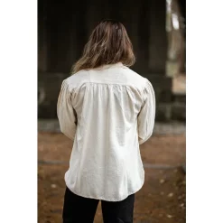 Leonardo Carbone Medieval Shirt, Cream -Medieval Clothing Sales Store medieval shirt cream 5