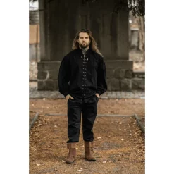 Leonardo Carbone Medieval Shirt Dagwin, Black 8 Leonardo Carbone Medieval Shirt Dagwin, Black -Medieval Clothing Sales Store medieval shirt dagwin black 2