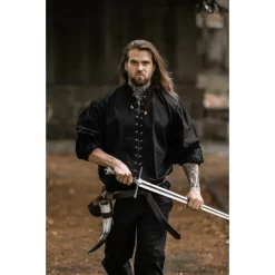 Leonardo Carbone Medieval Shirt Dagwin, Black