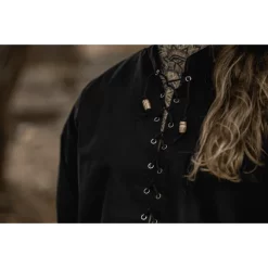 Leonardo Carbone Medieval Shirt Dagwin, Black 11 Leonardo Carbone Medieval Shirt Dagwin, Black -Medieval Clothing Sales Store medieval shirt dagwin black 5