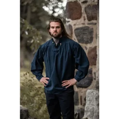 Leonardo Carbone Medieval Shirt Georg, Blue