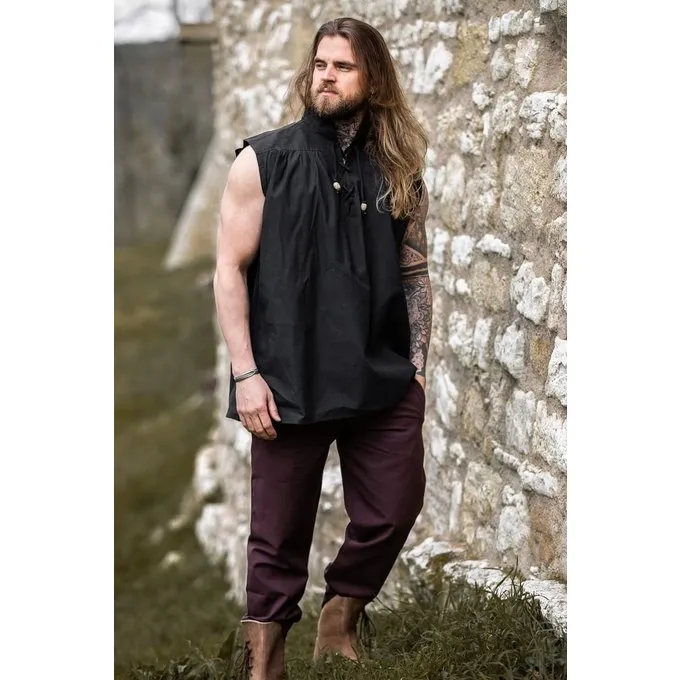 Leonardo Carbone Medieval Shirt Louis, Black 2 Leonardo Carbone Medieval Shirt Louis, Black - Image 2
