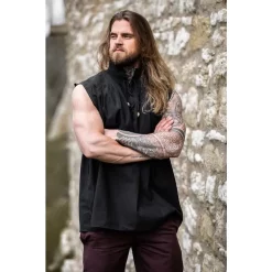 Leonardo Carbone Medieval Shirt Louis, Black 9 Leonardo Carbone Medieval Shirt Louis, Black -Medieval Clothing Sales Store medieval shirt louis black 9