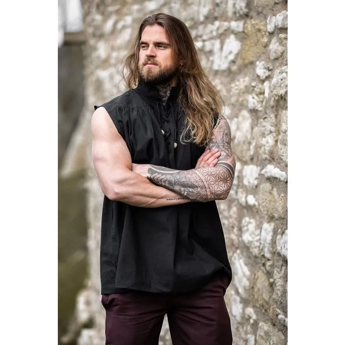 Leonardo Carbone Medieval Shirt Louis, Black 4 Leonardo Carbone Medieval Shirt Louis, Black - Image 4