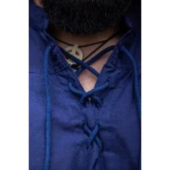 Leonardo Carbone Medieval Shirt Louis, Blue 8 Leonardo Carbone Medieval Shirt Louis, Blue -Medieval Clothing Sales Store medieval shirt louis blue 2