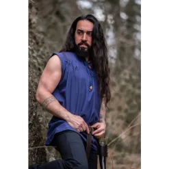 Leonardo Carbone Medieval Shirt Louis, Blue 11 Leonardo Carbone Medieval Shirt Louis, Blue -Medieval Clothing Sales Store medieval shirt louis blue 5