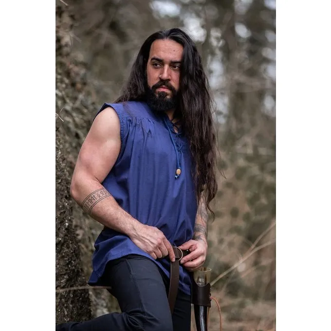 Leonardo Carbone Medieval Shirt Louis, Blue 6 Leonardo Carbone Medieval Shirt Louis, Blue - Image 6