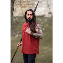 Leonardo Carbone Medieval Shirt Louis, Red -Medieval Clothing Sales Store medieval shirt louis red 5