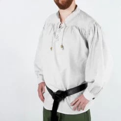 Leonardo Carbone Medieval Shirt, White 7 Leonardo Carbone Medieval Shirt, White -Medieval Clothing Sales Store medieval shirt white 1