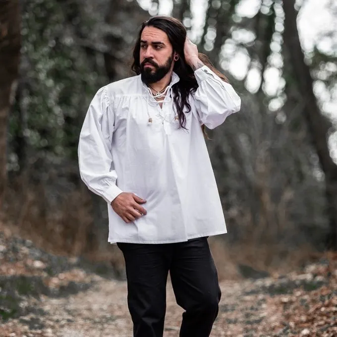 Leonardo Carbone Medieval Shirt, White 4 Leonardo Carbone Medieval Shirt, White - Image 4