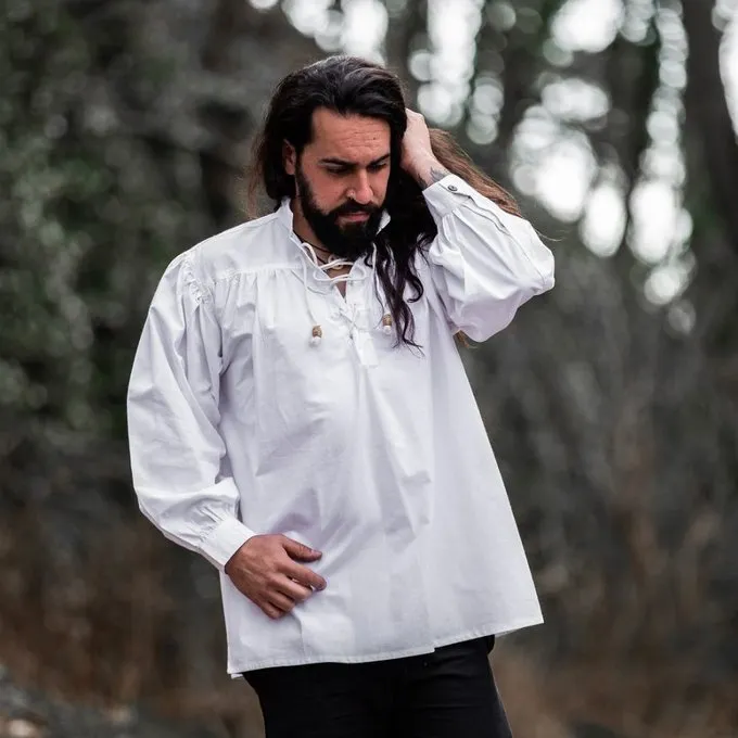 Leonardo Carbone Medieval Shirt, White 5 Leonardo Carbone Medieval Shirt, White - Image 5