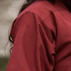 Leonardo Carbone Medieval Shirt With Short Sleeves, Red -Medieval Clothing Sales Store medieval shirt with short sleeves red 2