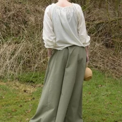Medieval Skirt Melisende, Green 5 Medieval Skirt Melisende, Green -Medieval Clothing Sales Store medieval skirt melisende green 2