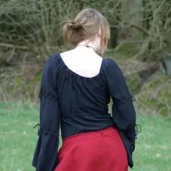 Medieval Skirt Melisende, Red -Medieval Clothing Sales Store medieval skirt melisende red 4