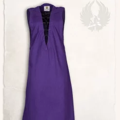 Mytholon Medieval Sleeveless Dress Lenora, Purple -Medieval Clothing Sales Store medieval sleeveless dress lenora purple 4