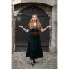 Leonardo Carbone Medieval Summer Dress Denise, Green-naturel